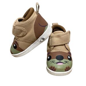 Ikiki Otto Sanchez Otter Squeaky Toddler Shoes – Brown/Tan Size 3